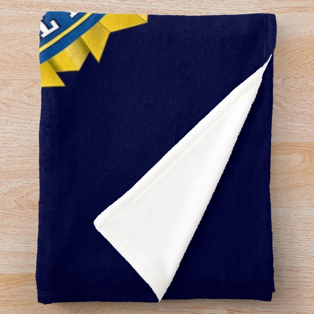 Unofficial FBI Themed Plush Blanket with Department of Justice, National Security, and Domestic Intelligence Designs
