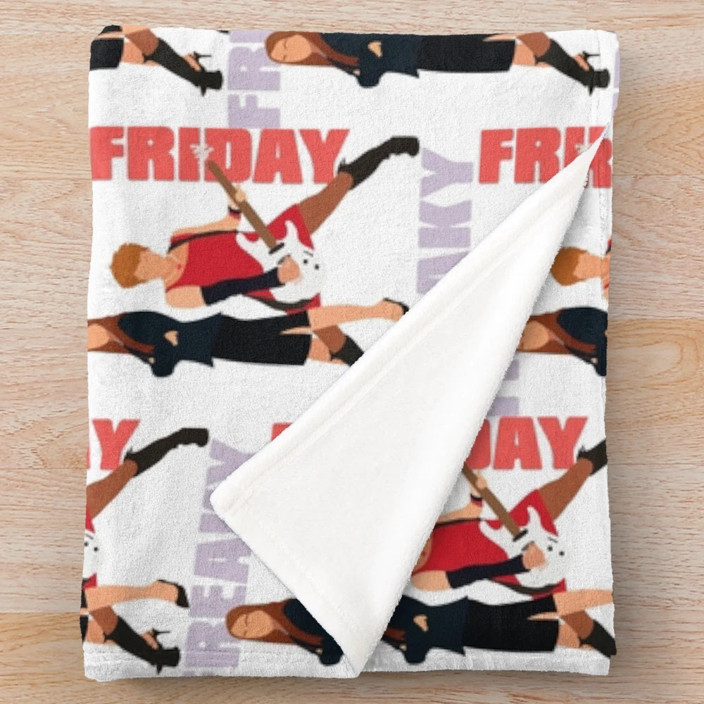 Plush blanket featuring Lindsay Lohan and Jamie Lee Curtis from the 2003 film Freaky Friday