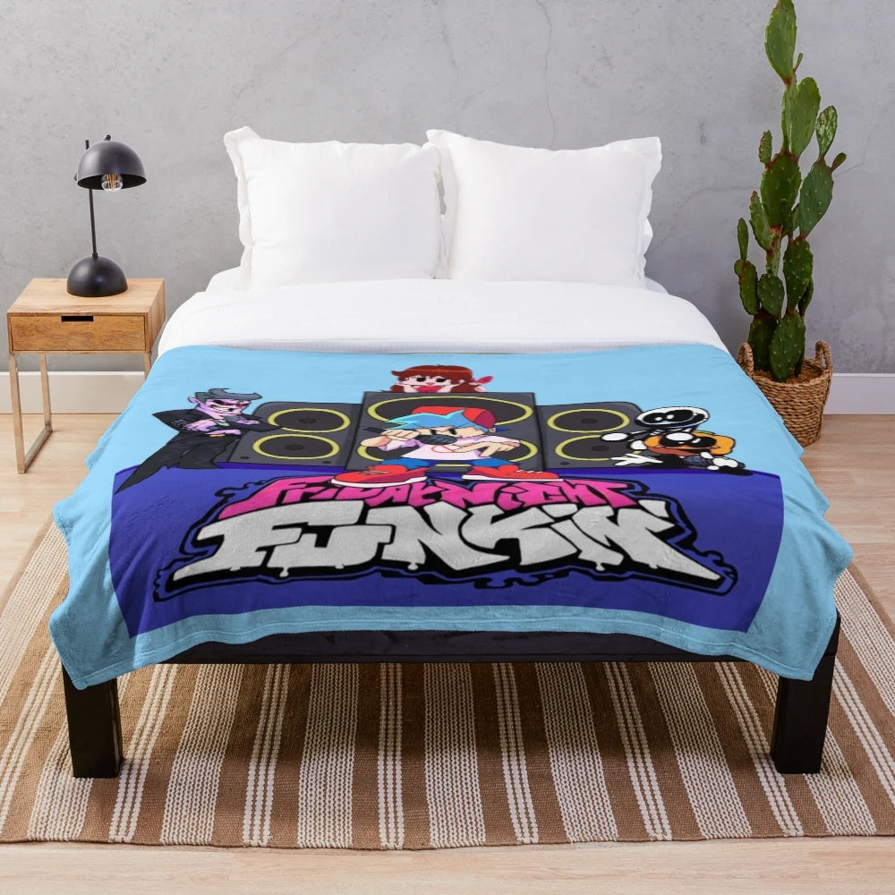 Friday Night Funkin' inspired plush blanket