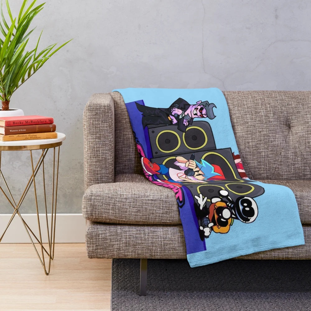 Friday Night Funkin' inspired plush blanket