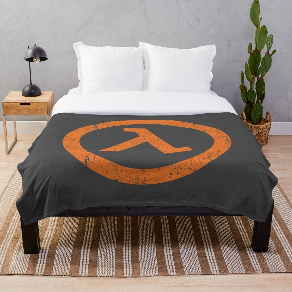 Half Life Lambda Symbol Plush Blanket