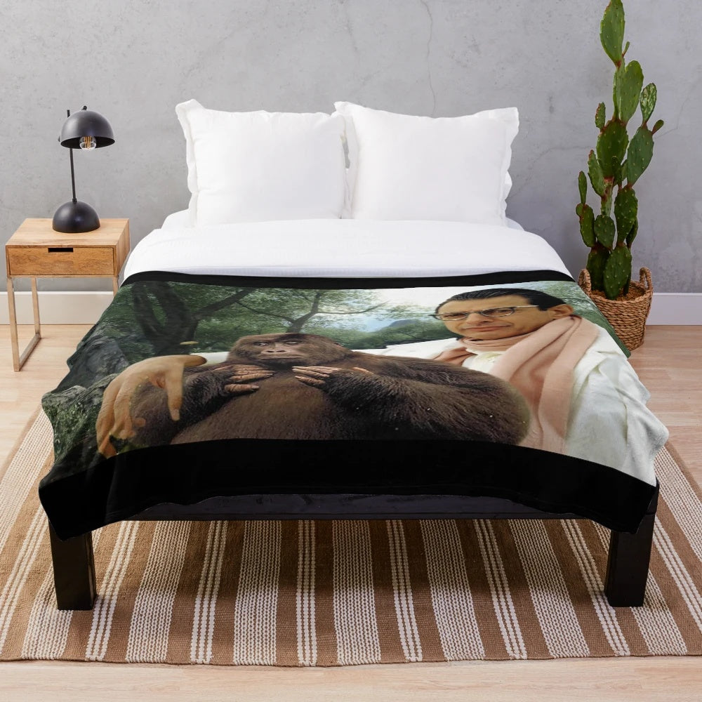 Jeff Goldblum inspired plush blanket