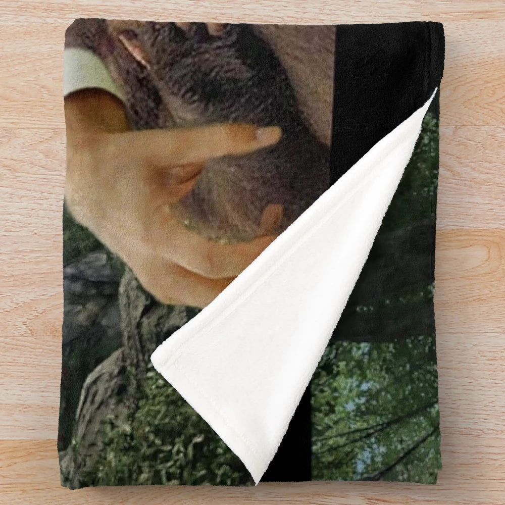 Jeff Goldblum inspired plush blanket