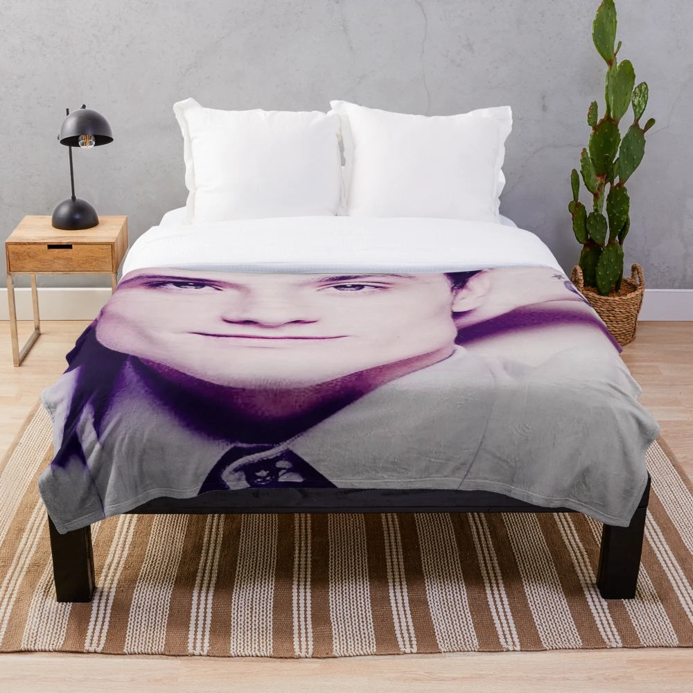 Josh Hutcherson inspired plush blanket with whistle edit design