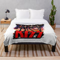 Plush blanket featuring Kiss Destroyer fan art