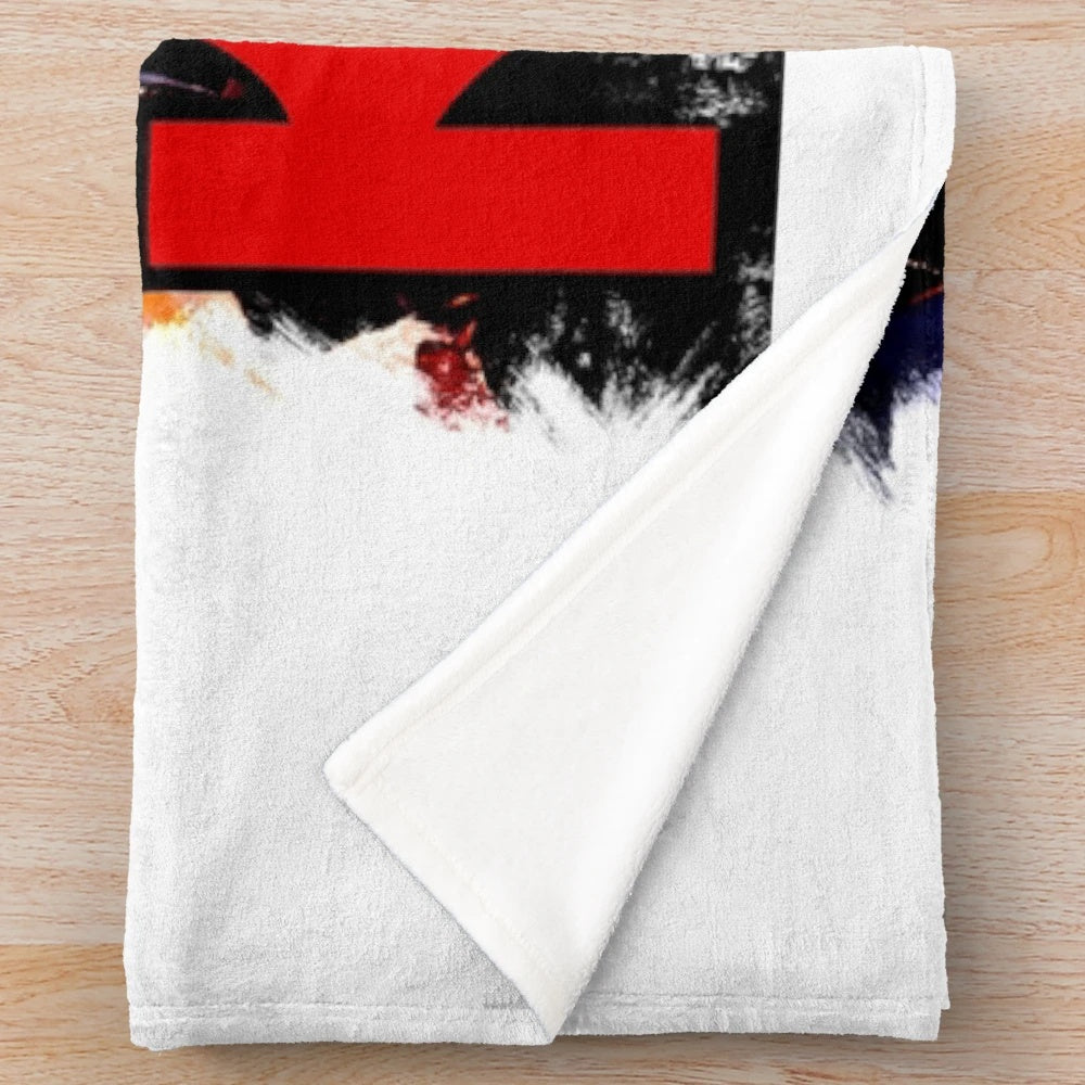 Plush blanket featuring Kiss Destroyer fan art