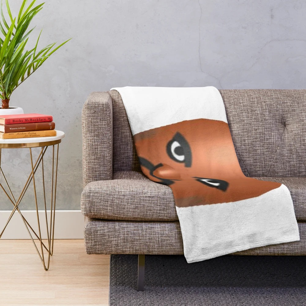 Plush blanket featuring the character Matt from the Wii Sports video game series