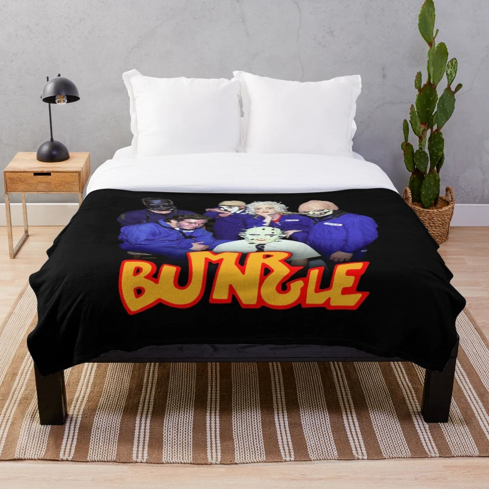 Mr. Bungle band portrait plush blanket featuring Mike Patton