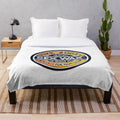 Mr Zogs inspired plush blanket with surf wax design