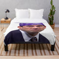 Prison Mike plush blanket with The Office characters
