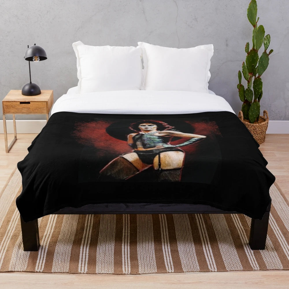Rocky Horror Picture Show Frank N Furter plush blanket