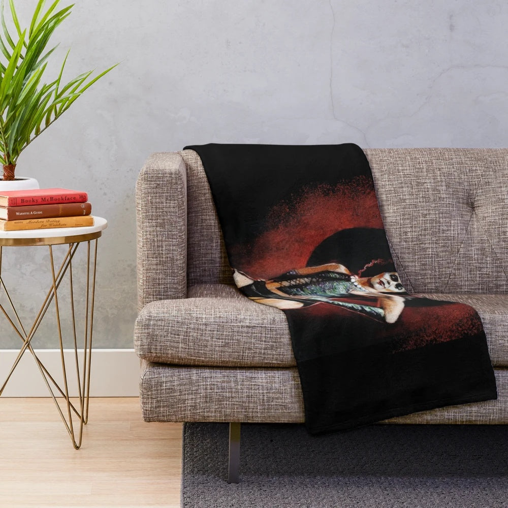 Rocky Horror Picture Show Frank N Furter plush blanket
