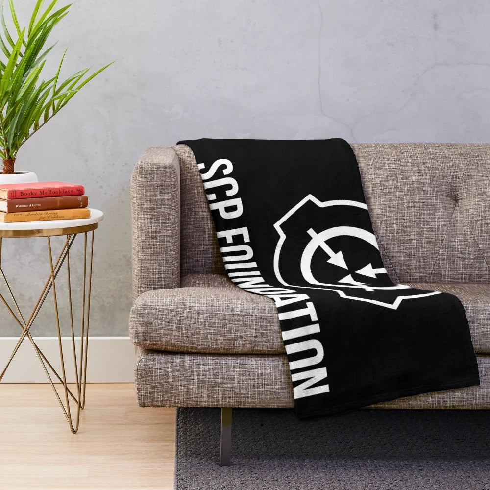 Secure Contain Protect SCP Foundation inspired plush blanket