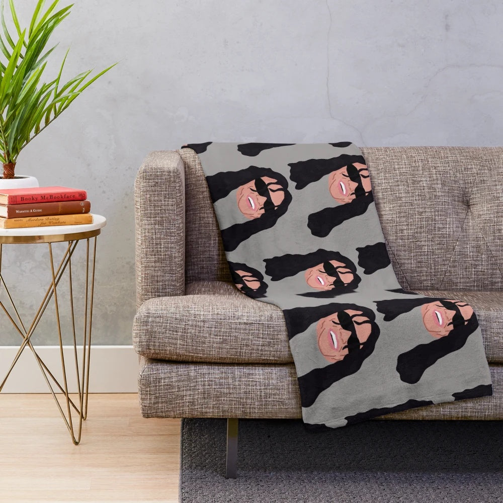 Soft and cozy plush blanket featuring the iconic Tommy Wiseau from the cult film "The Room