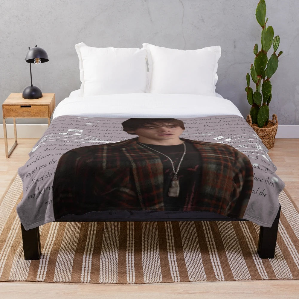 Unsaid Emily inspired plush blanket with Julie and the Phantoms design