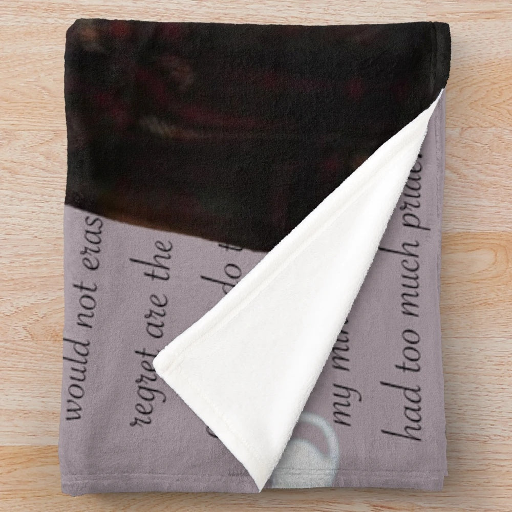 Unsaid Emily inspired plush blanket with Julie and the Phantoms design