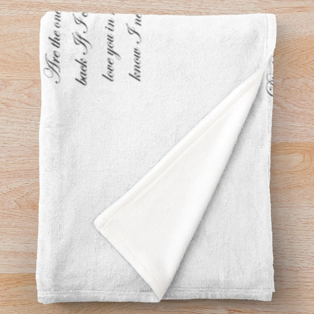 Unsaid Emily Lyrics Plush Blanket