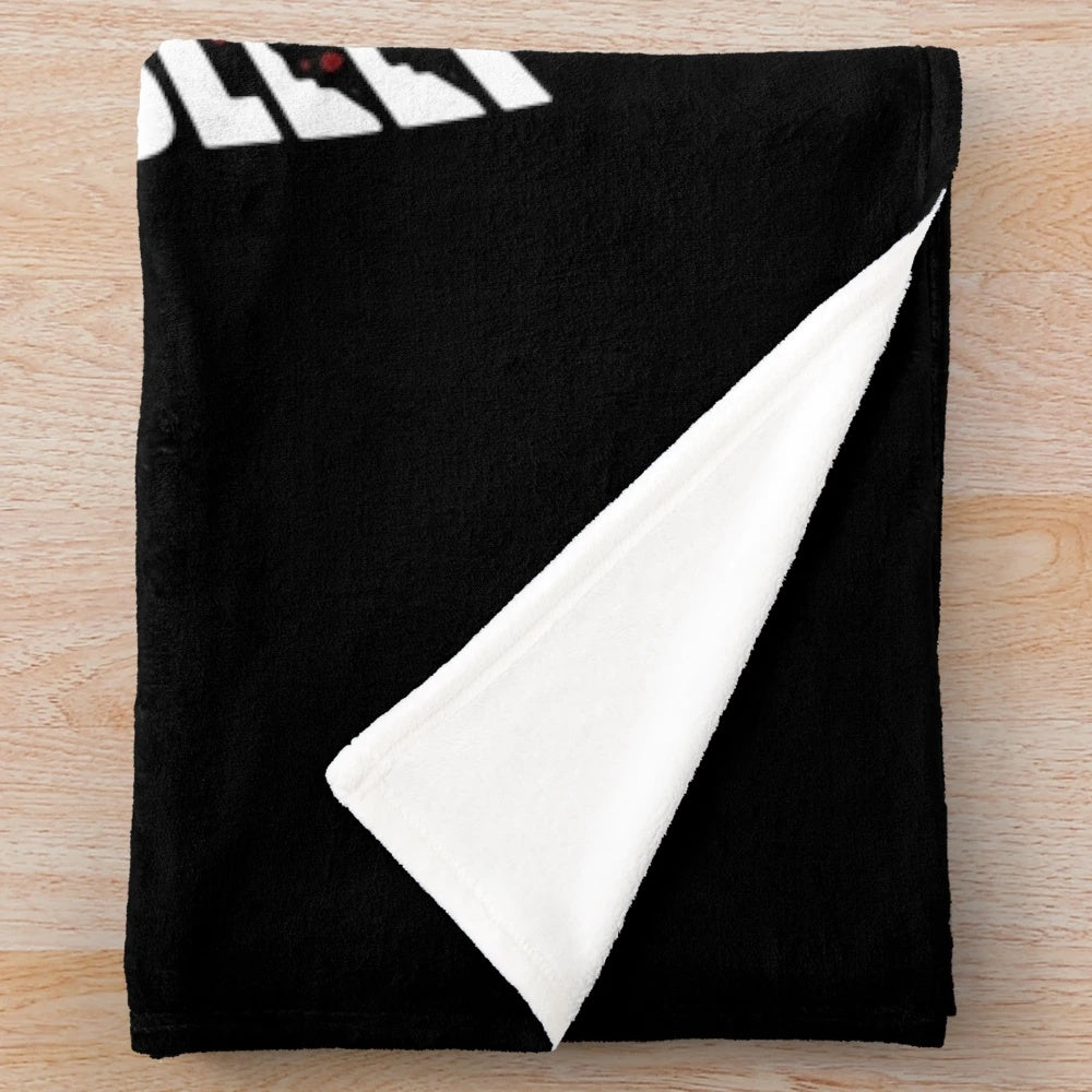 Horror-themed plush blanket featuring the iconic Jeff the Killer character