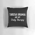 Cozy pillow featuring a couple from a popular Turkish drama series