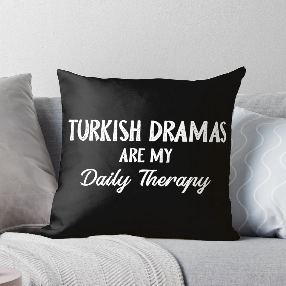 Cozy pillow featuring a couple from a popular Turkish drama series