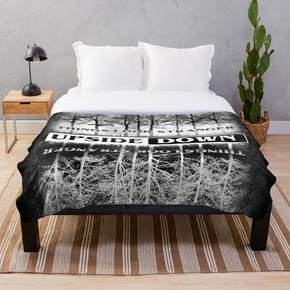 Stranger Things Upside Down Design Plush Blanket