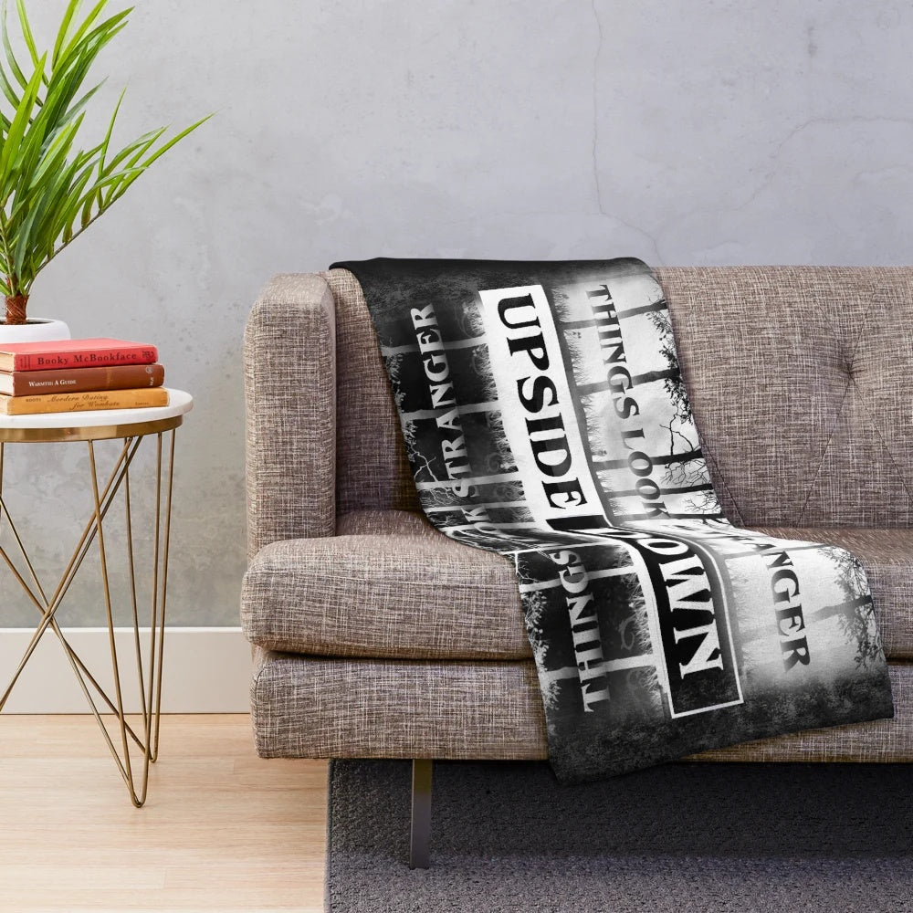 Stranger Things Upside Down Design Plush Blanket