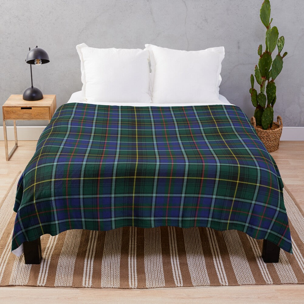 Macinnes tartan inspired plush blanket