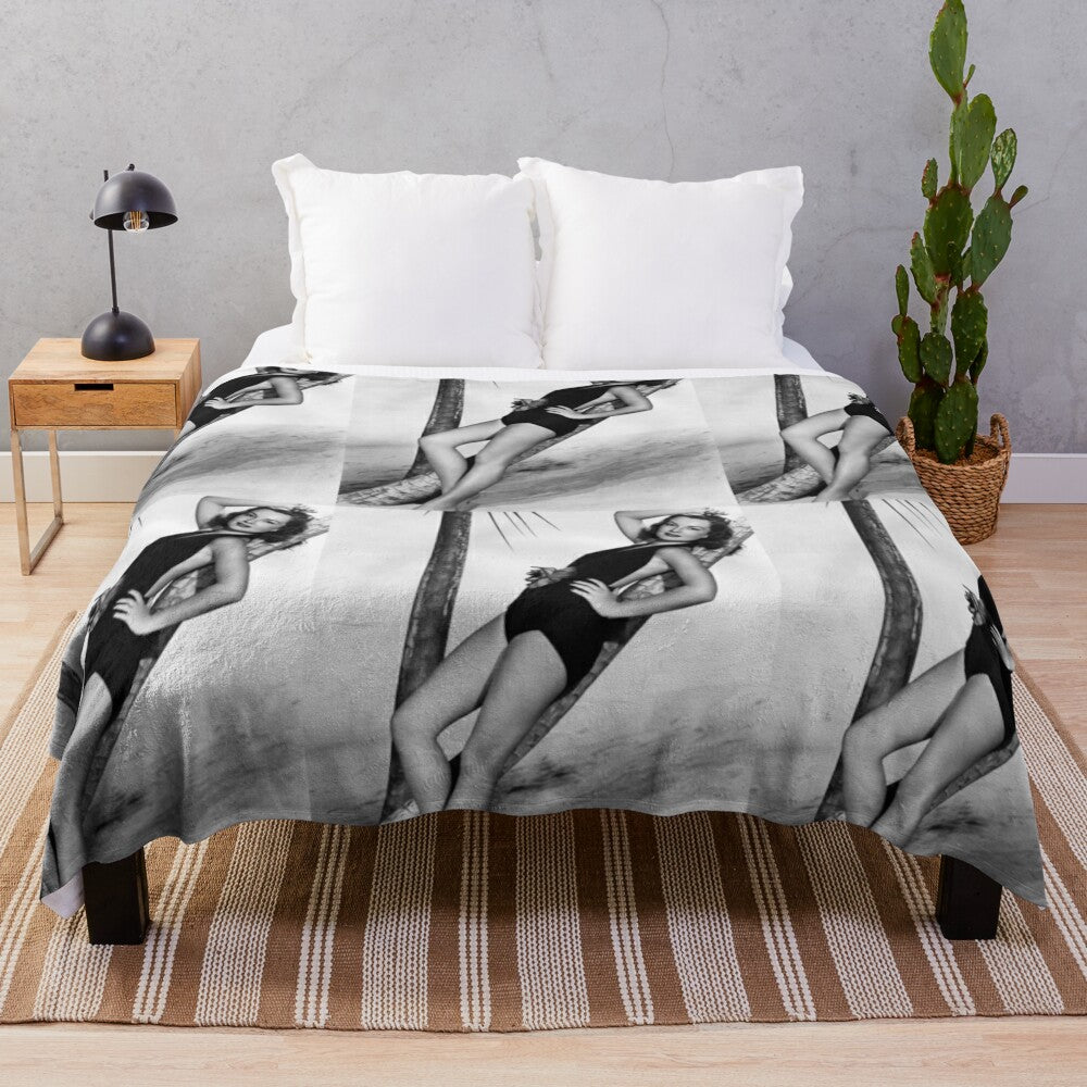 Deborah Kerr classic plush blanket