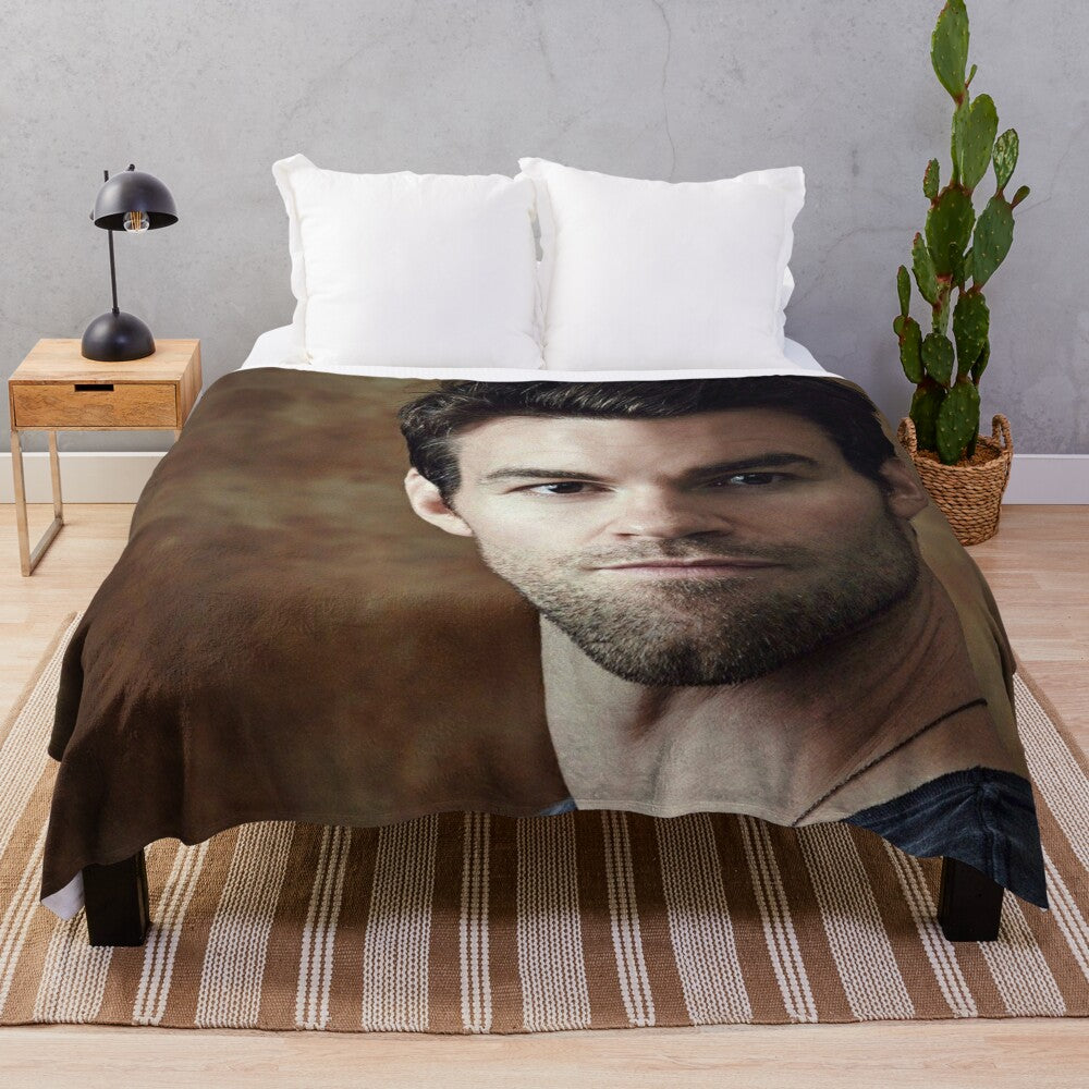 daniel gillies inspired plush blanket