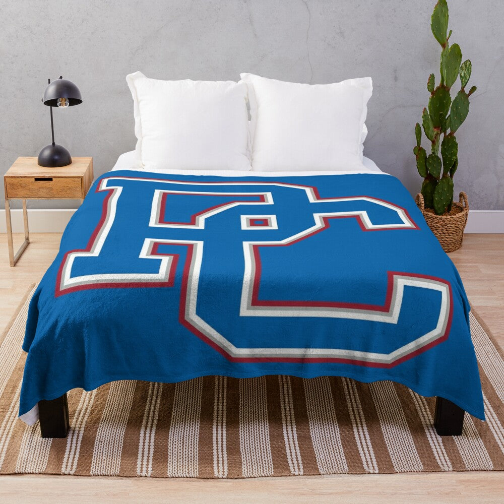 Presbyterian Blue Hose Plush Blanket for Basketball and Baseball Fans