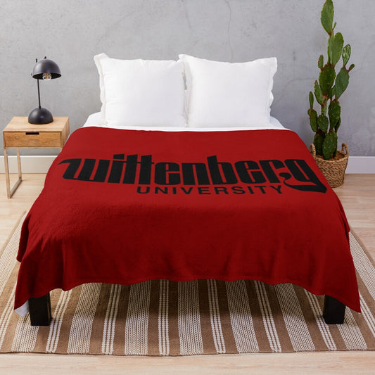 Wittenberg University plush blanket with soft, cozy design