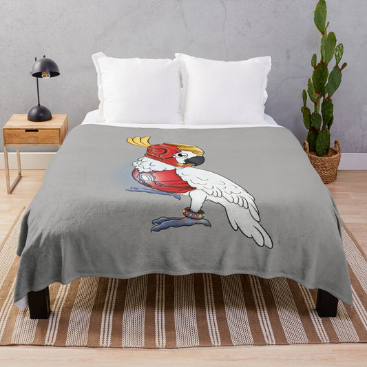 Cockatoo Superhero Plush Blanket