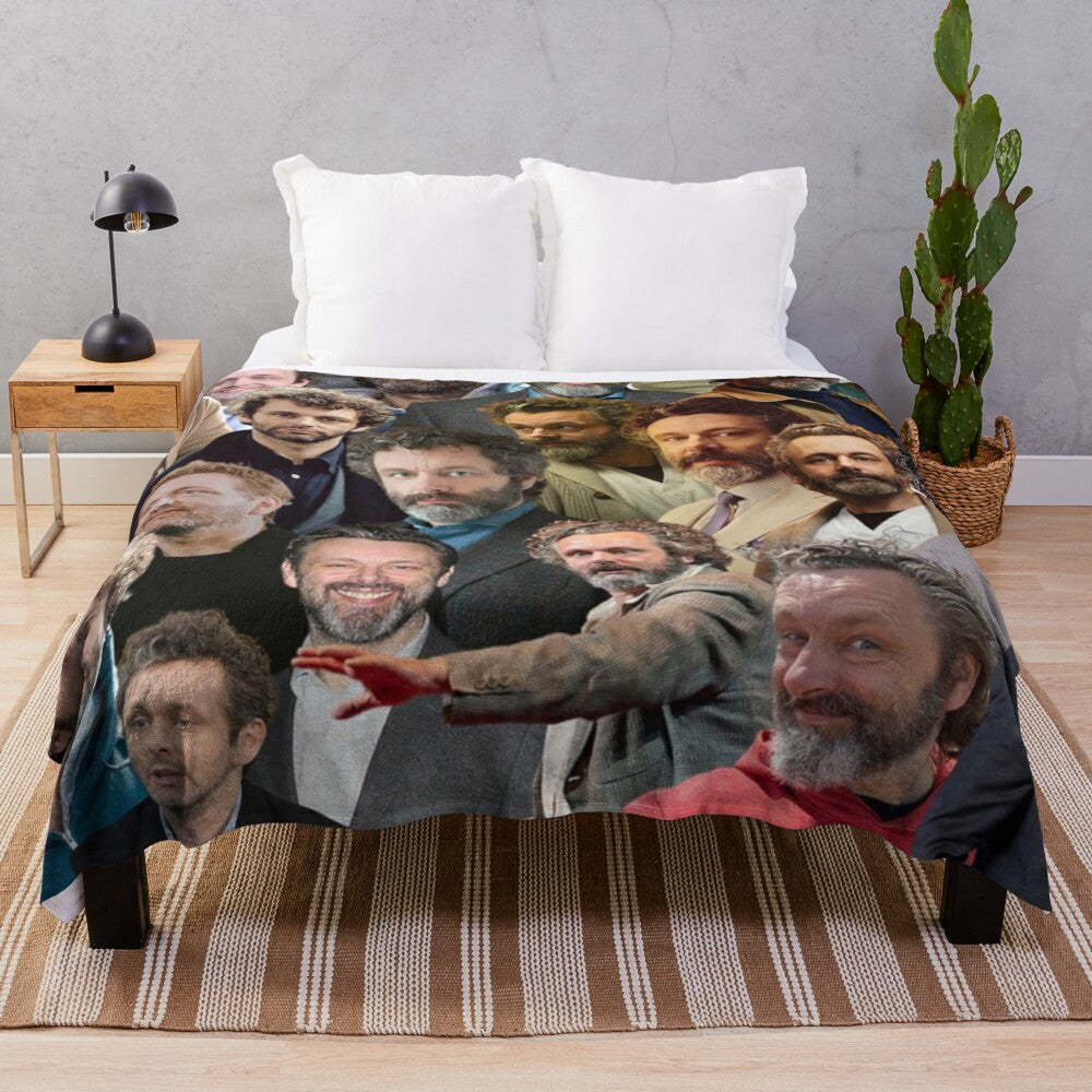 Michael Sheen Photo Collage Plush Blanket