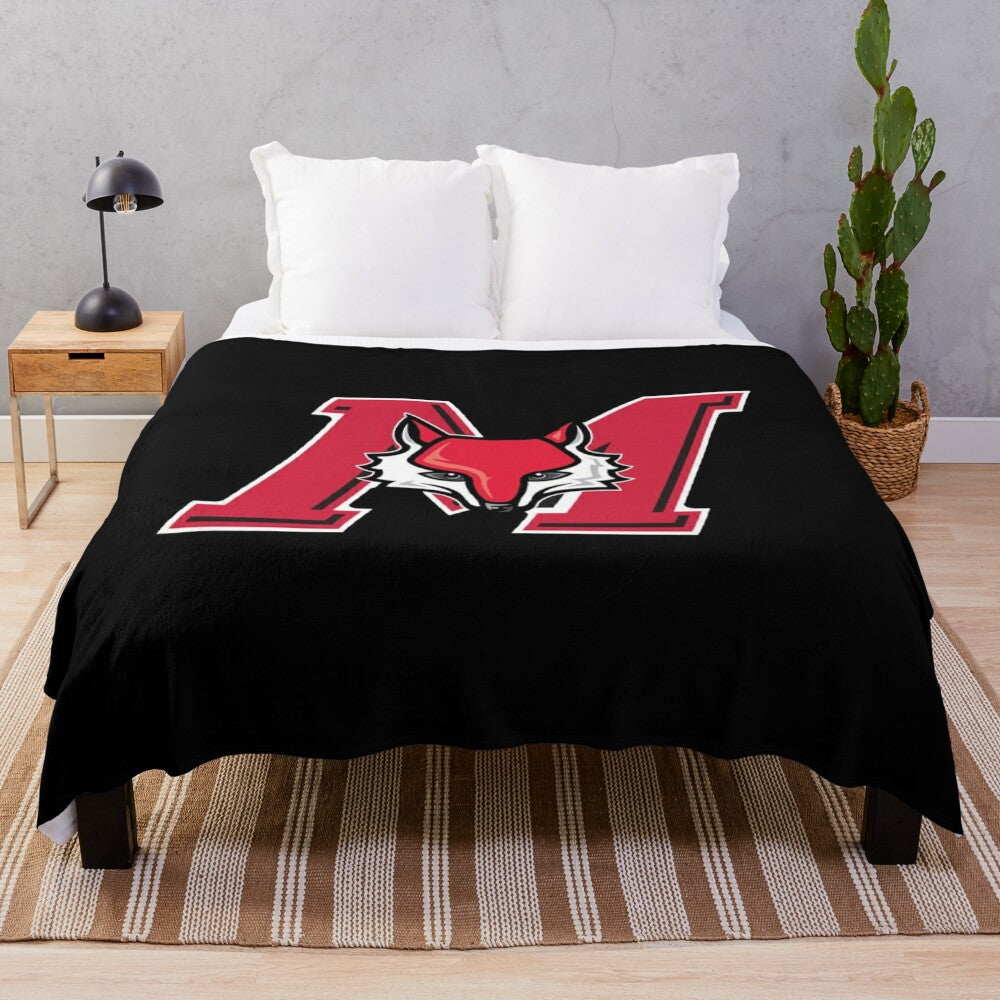 Soft and Cozy Plush Blanket with Marist College Inspired Design