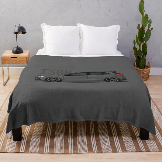 Hyundai i30N inspired plush blanket