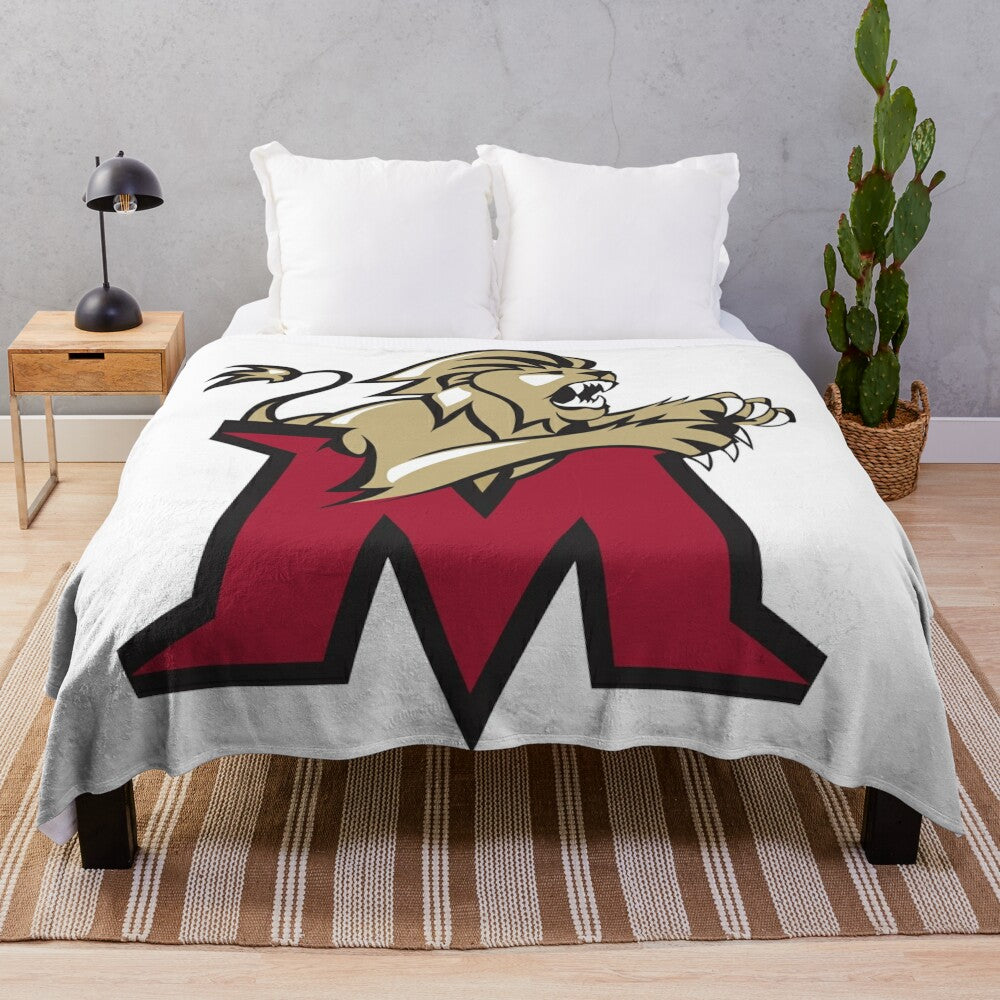 Molloy College Lions Plush Blanket