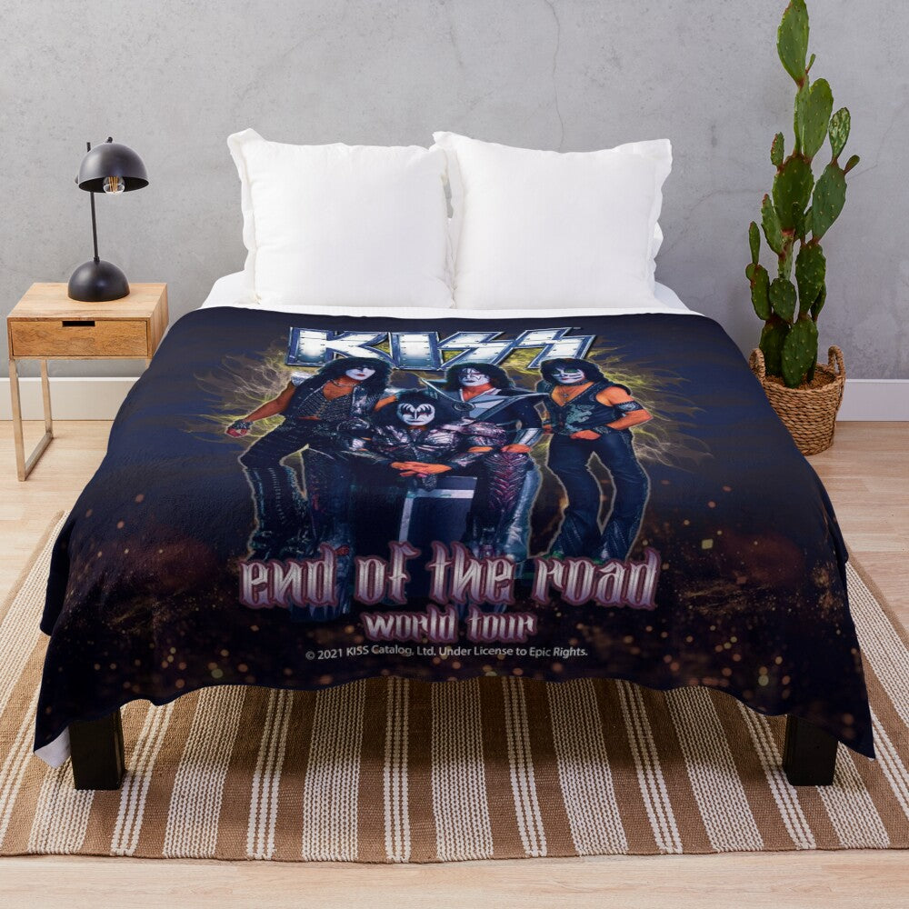 KISS Band Plush Blanket for Fans