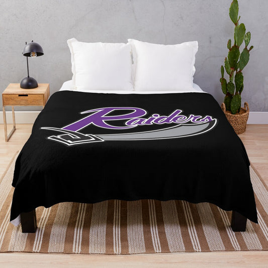 Mount Union Raiders plush blanket with team logo