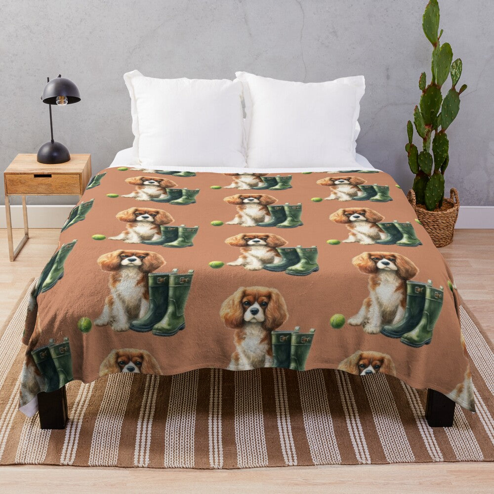 Cavalier King Charles Spaniel Plush Blanket