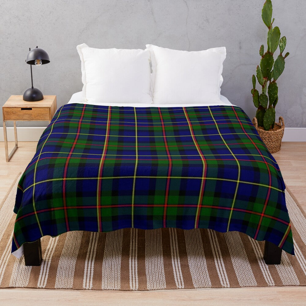 Clan MacLeod of Harris tartan plush blanket