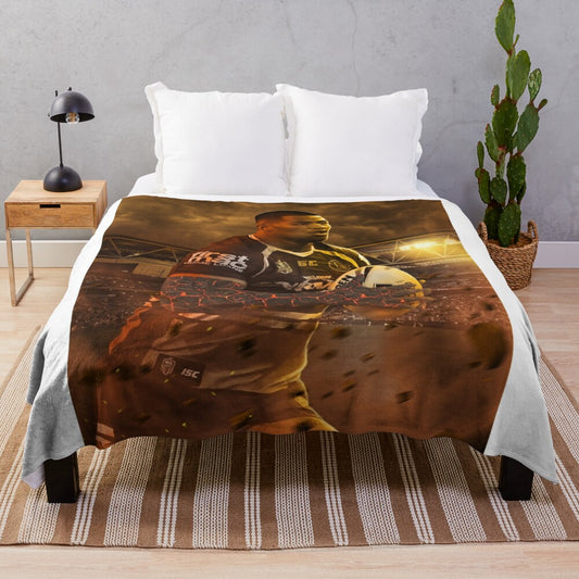 Payne Haas Plush Blanket for Rugby League Enthusiasts