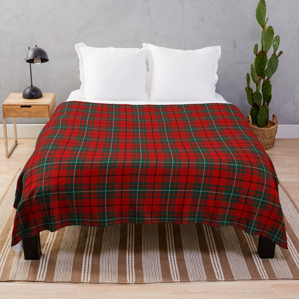 Clan MacAulay tartan plush blanket