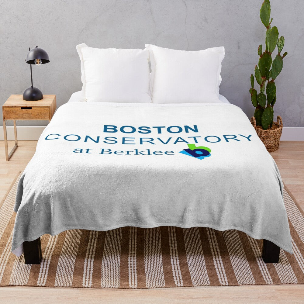 Soft and plush blanket inspired by the Boston Conservatory's rich musical and performing arts heritage