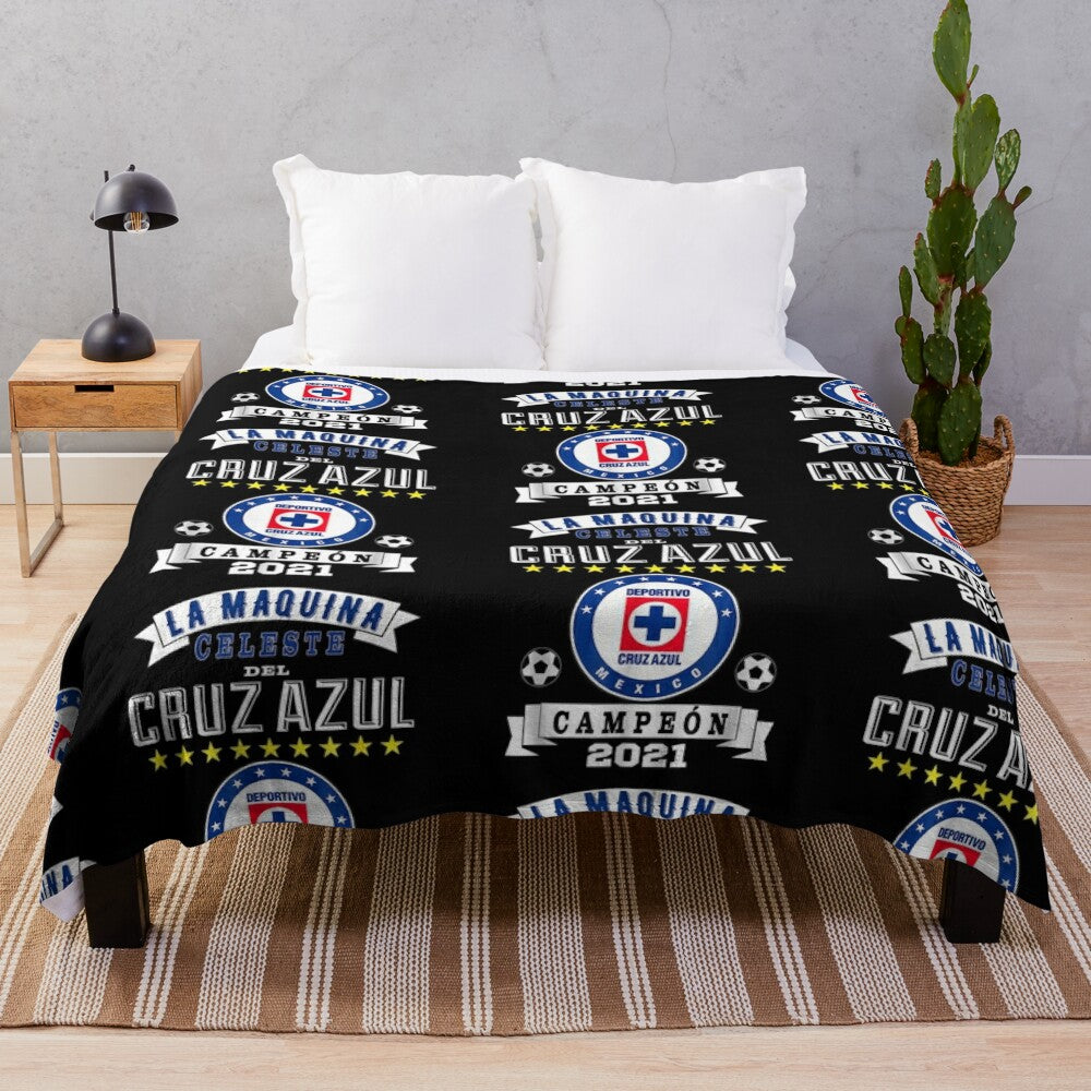 Cruz-Azul 2021 Champions Premium Plush Blanket