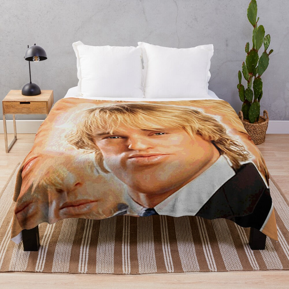 Owen Wilson Inspired Plush Blanket for Home Decor