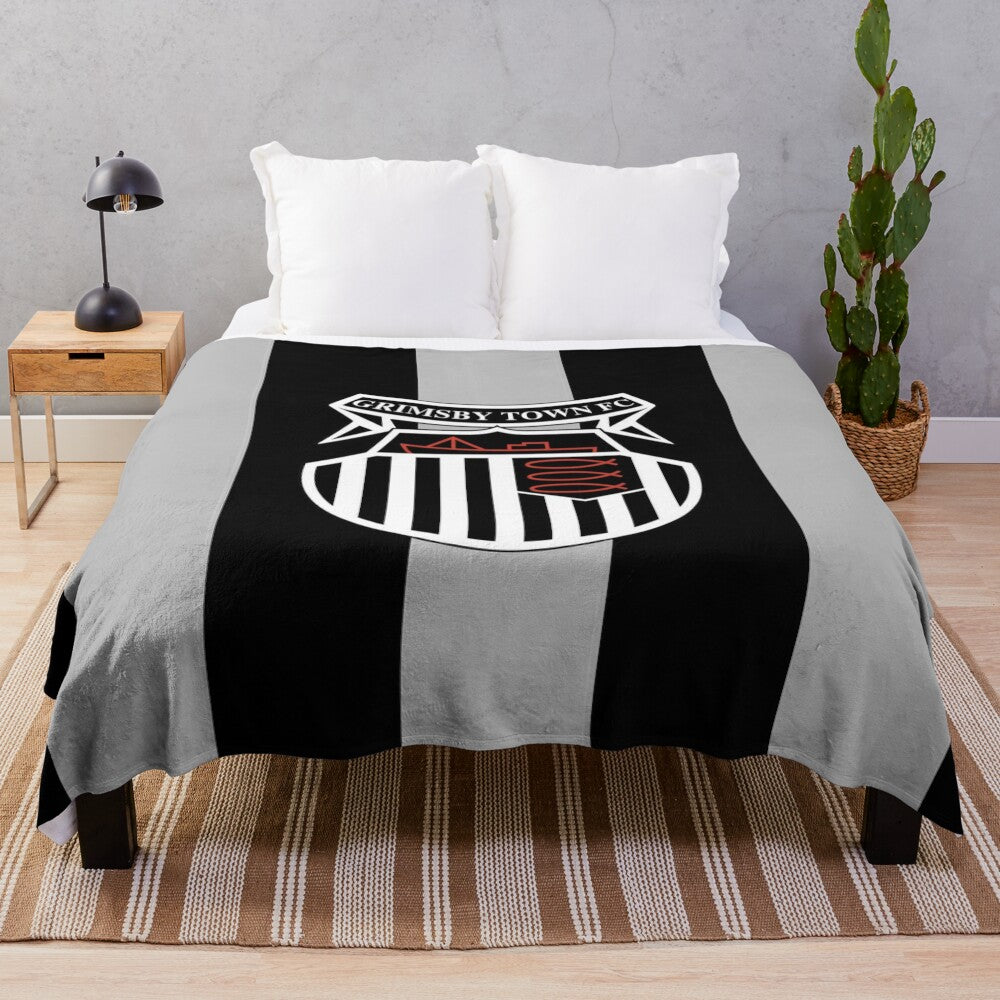 Grimsby Town FC Inspired Plush Blanket