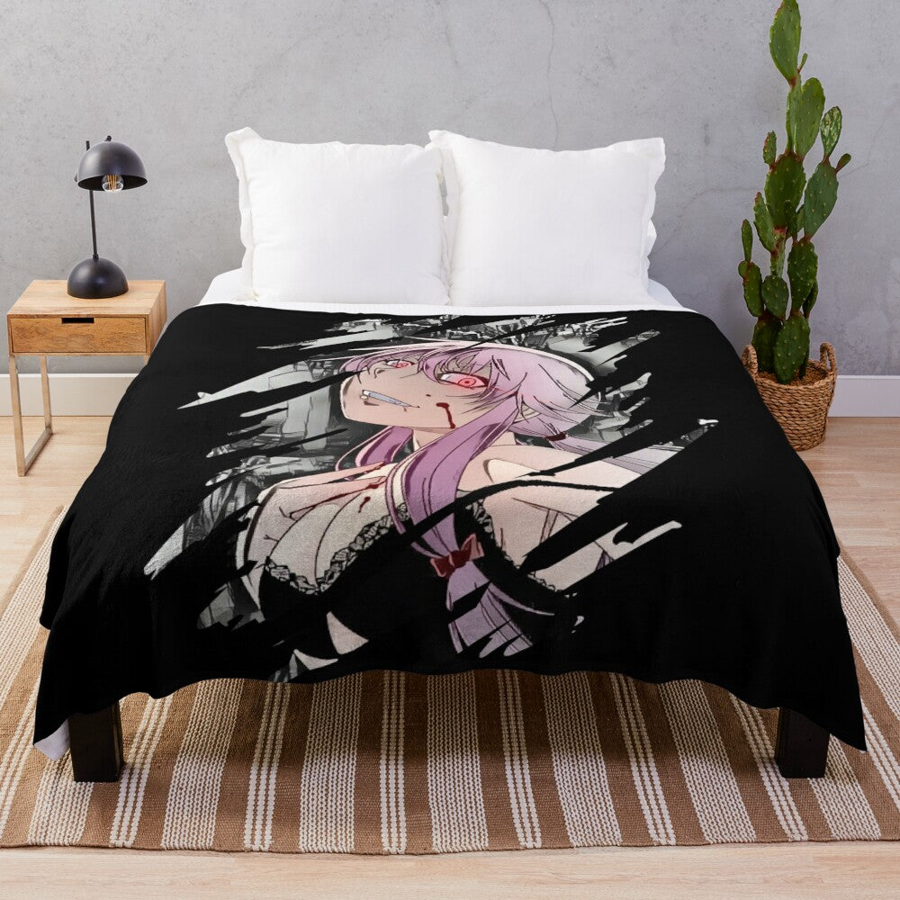 Yuno Gasai Plush Blanket with Cool Anime Design