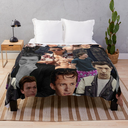 Tom Holland Collage Plush Blanket