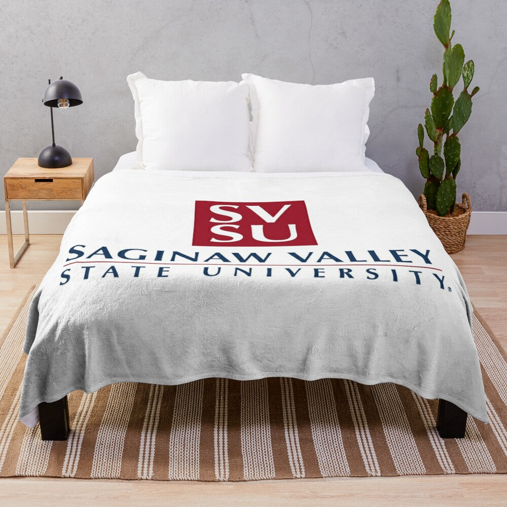 Saginaw Valley State University Michigan Plush Blanket