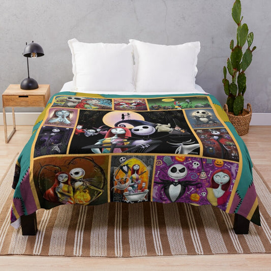 Nightmare Before Christmas Plush Blanket featuring Jack Skellington